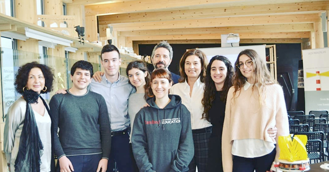 Sonia Bonfiglioli, Elena Ugolini, Lorenzo Raggi e gli studenti del liceo